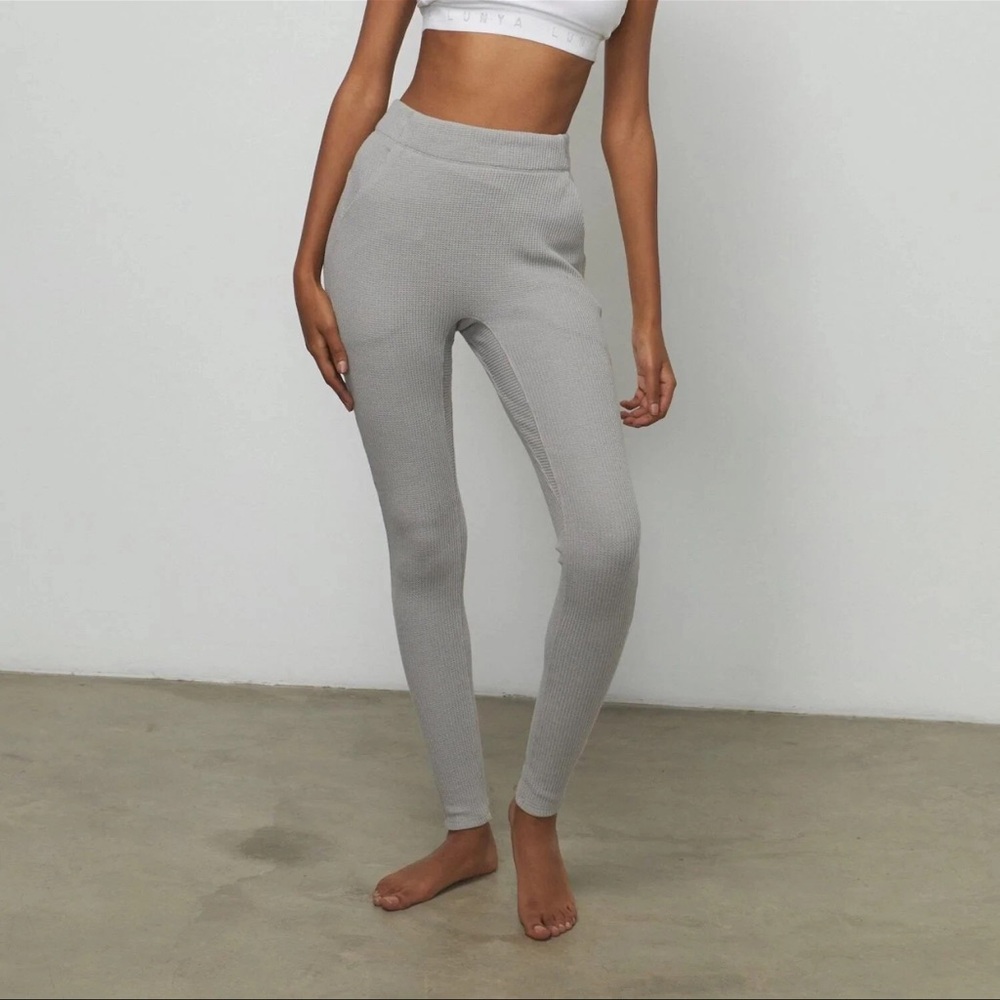 LUNYA Restore Thermal High Rise Leggings Ambient Heather NWT